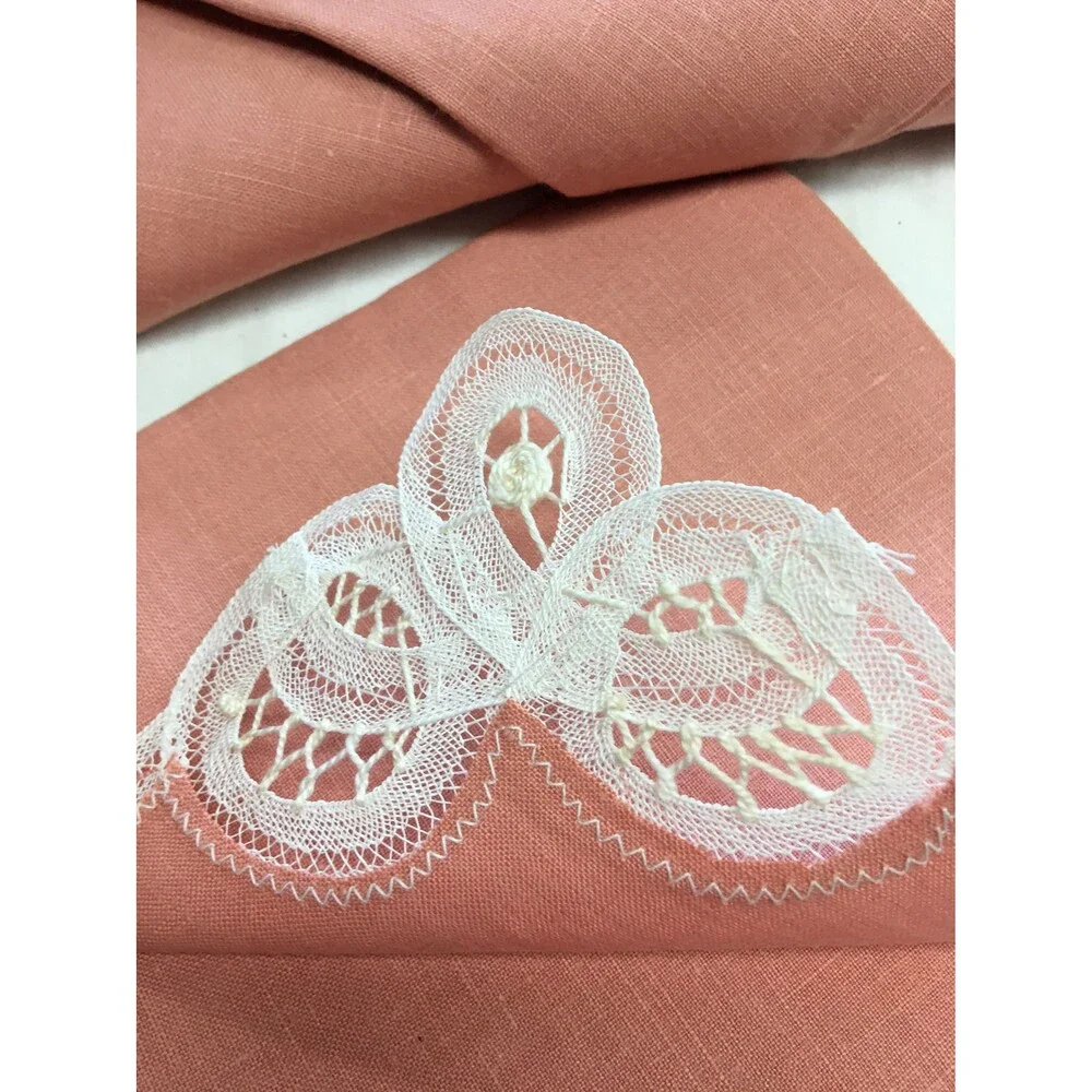 Vintage Handmade Linen Napkins 12